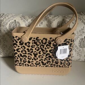Bogg Leopard Print Tote Bag